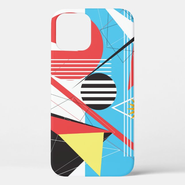 Abstract multi-coloured background of geometric ob Case-Mate iPhone case (Back)