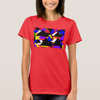 Abstract Multi-Coloured Basic Shirt
