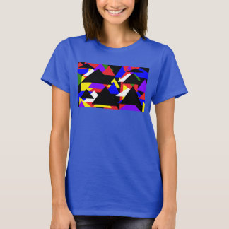 Abstract Multi-Coloured Basic Shirt