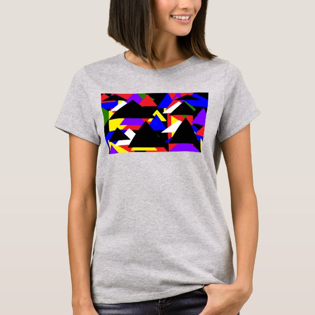 Abstract Multi-Coloured Basic Shirt (Front)