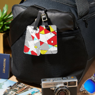 Abstract Multi-coloured   Luggage Tag