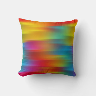 Abstract Multi-coloured Throw Pillow