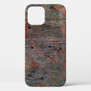 Abstract multicolor grunge background with abstrac iPhone 12 case