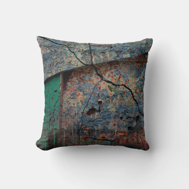 Abstract multicolor grunge background with abstrac cushion (Front)