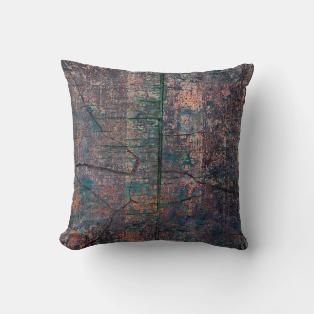 Abstract multicolor grunge background with abstrac cushion (Front)