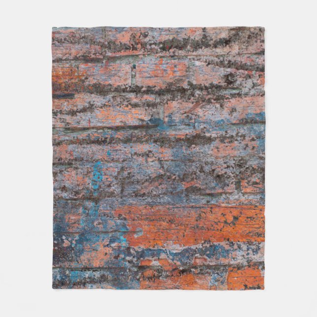 Abstract multicolor grunge background with abstrac fleece blanket (Front)