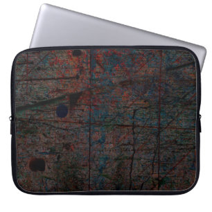 Abstract multicolor grunge background with abstrac laptop sleeve