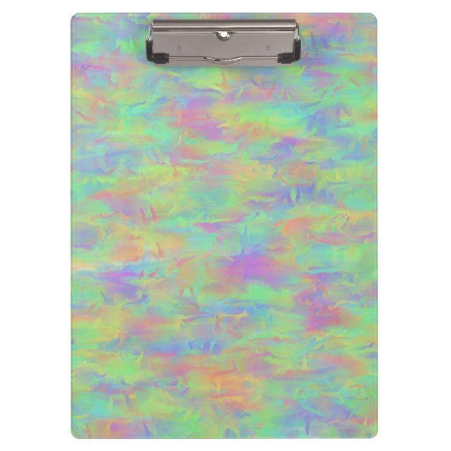 Abstract Multicolor Pattern Clipboard (Front)