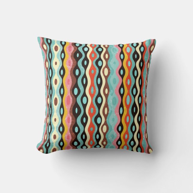 Abstract multicolor pattern cushion (Front)