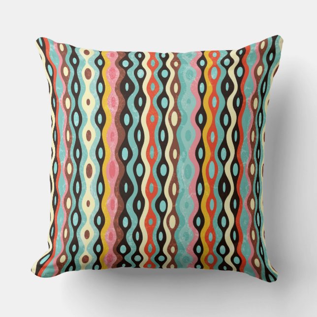 Abstract multicolor pattern cushion (Front)
