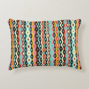 Abstract multicolor pattern decorative cushion