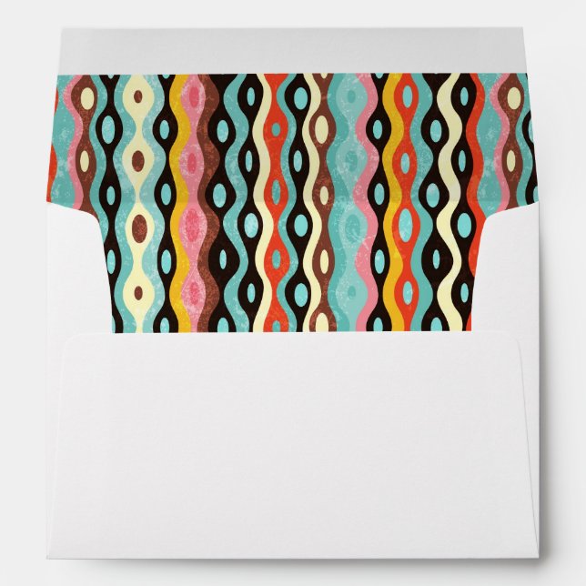 Abstract multicolor pattern envelope (Back (Bottom))