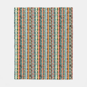 Abstract multicolor pattern fleece blanket