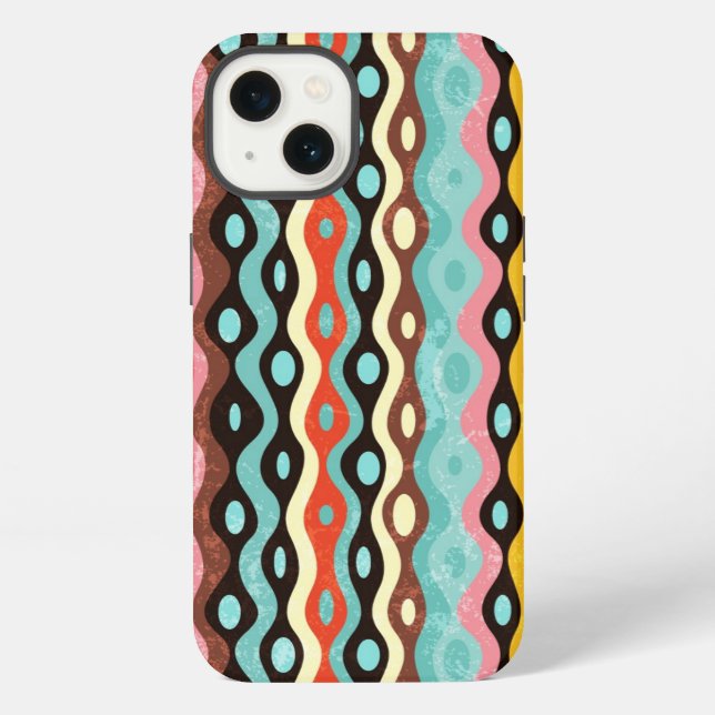 Abstract multicolor pattern iPhone case (Back)