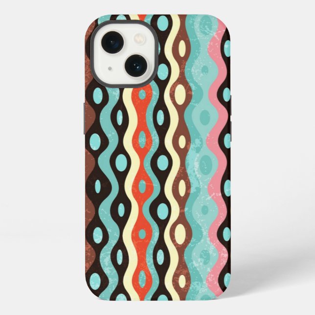 Abstract multicolor pattern iPhone case (Back)