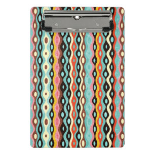 Abstract multicolor pattern mini clipboard