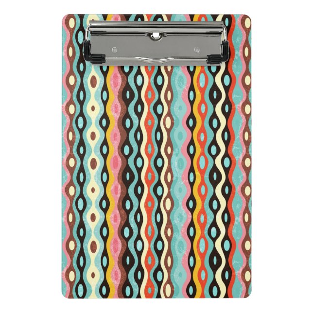Abstract multicolor pattern mini clipboard (Front)