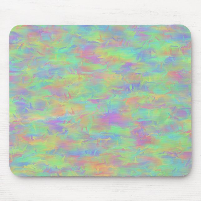 Abstract Multicolor Pattern Mouse Pad (Front)