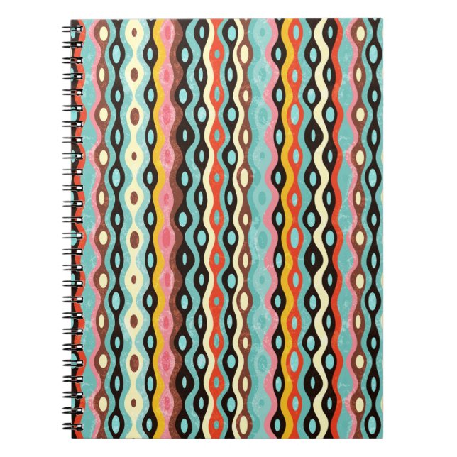 Abstract multicolor pattern notebook (Front)
