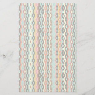 Abstract multicolor pattern stationery