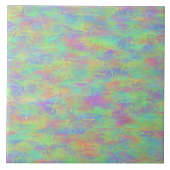 Abstract Multicolor Pattern Tile (Front)
