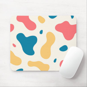 Abstract Multicolor Shapes Art Mouse Pad