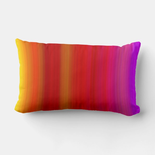 Abstract Multicolor Stripes Lumbar Cushion (Back)