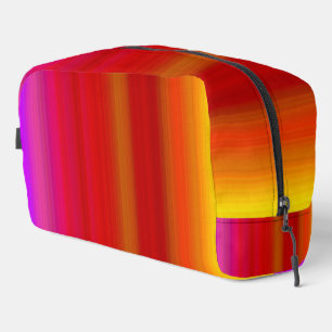 Abstract Multicolor Stripes Toiletry Bags
