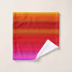 Abstract Multicolor Stripes Wash Cloth
