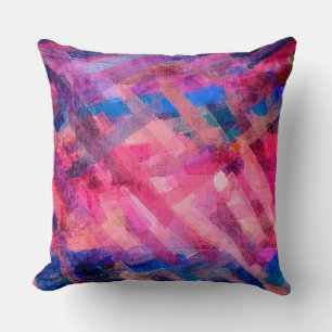 Abstract Multicolor Watercolor Pattern #3 Cushion