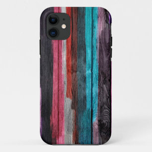 Abstract Multicolor Watercolor Stripes Pattern #4 iPhone 11 Case