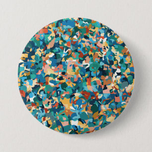 Abstract Multicolored Art in Shirt and Home Decor 7.5 Cm Round Badge