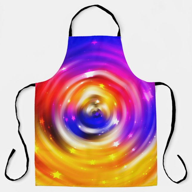 abstract multicolored background. brilliant circle apron (Front)