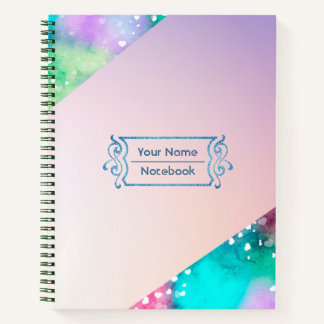 Abstract multicolored background Notebook