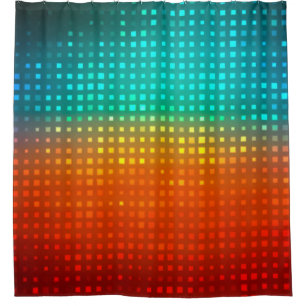Abstract multicolored football or soccer backgroun shower curtain