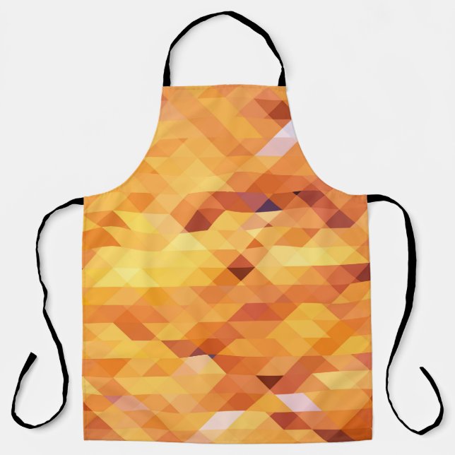 Abstract multicolored, low poly mosaic. apron (Front)