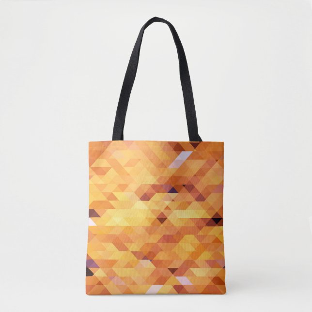 Abstract multicolored, low poly mosaic. tote bag (Front)