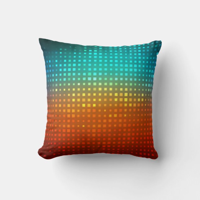 Abstract multicolored soccer, artistic lights. cushion (Front)