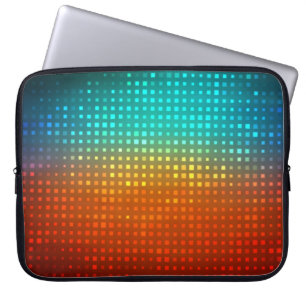 Abstract multicolored soccer, artistic lights. laptop sleeve