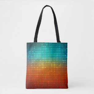 Abstract multicolored soccer, artistic lights. tote bag