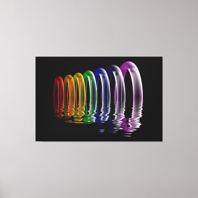 abstract multidimensional art canvas print (Front)