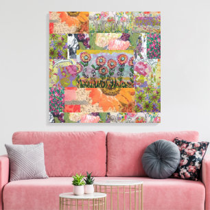 Abstract Multiple Flowers 3 Canvas Print