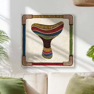 Abstract Mushroom Canvas Print