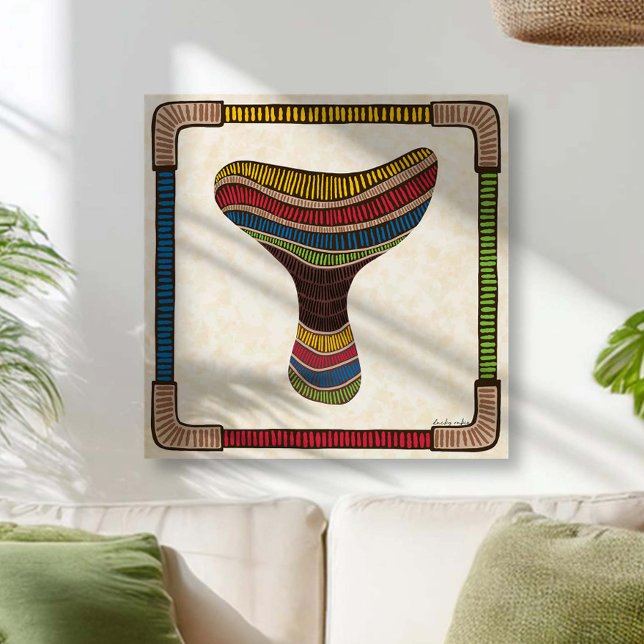 Abstract Mushroom Canvas Print (Creator Uploaded)