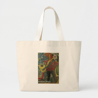 abstract music large tote bag