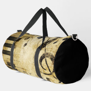 Abstract Music Notes & Piano Keys Duffle Bag