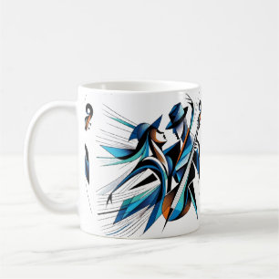 Abstract Musical Duo Art Coffee Mug