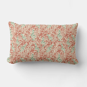 Abstract Musical Note Throw Pillow
