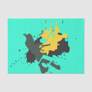 Abstract Musical Notes Tissue Paper