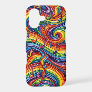 Abstract Musical Rainbow Melting iPhone Cases